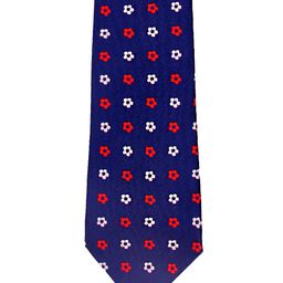Tossido Blue Woven Design Broad Tie-image-44