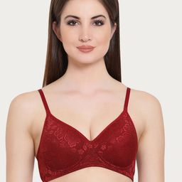 Clovia Lace Padded Non-Wired Bra-14