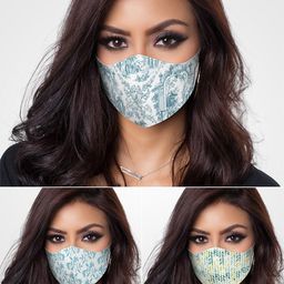 DDecor Women Anti Viral Pack Of 3 Printed 3-Ply  Reusable Protective Outdoor Masks-27
