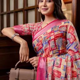 all about you Abstract Printed Ready to Wear Saree-20
