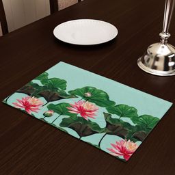 SEJ by Nisha Gupta Green & Blue Printed Table Placemat-21