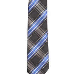 Tossido Grey Woven Design Broad Tie-image-43