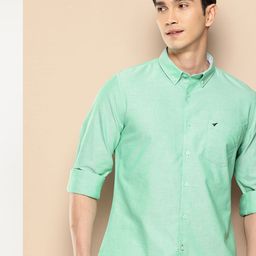 INVICTUS Pure Cotton Button-Down Collar Casual Shirt-image-90