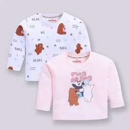 YK X Tinyo Infant Boys Set of 2 Printed Cotton T-shirts-76