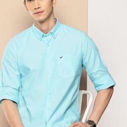 INVICTUS Pure Cotton Button-Down Collar Casual Shirt-image-91