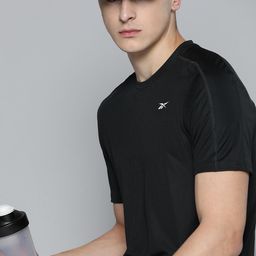 Reebok Men Brand Logo Printed Speedwick T-shirt-image-82