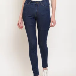 Pepe Jeans Women Blue Slim Fit Mid-Rise Clean Look Jeans-image-76