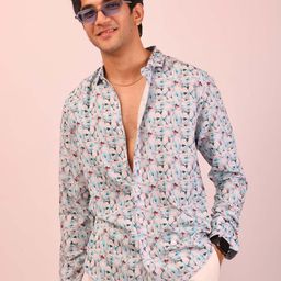 DEZANO Floral Printed Classic Casual Shirt-image-52