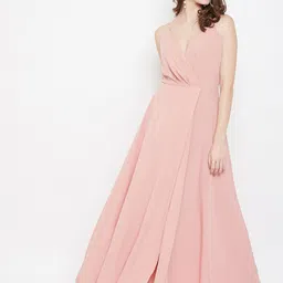 Berrylush Pink Front Slit Maxi Dress-picture-41