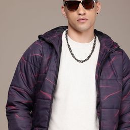 The Roadster Life Co. Graphic Printed Hooded Padded Jacket-picture-43