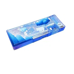 YK Printed Frozen Night Magnetic Pencil Box-picture-0