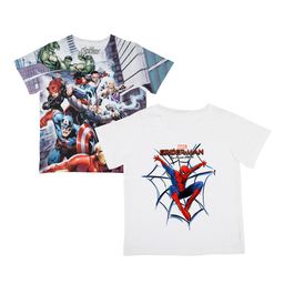 Marvel by Wear Your Mind Boys Pack Of 2 White Printed Round Neck T-shirts-image-117