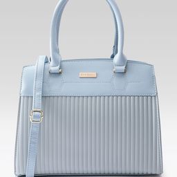 Mast & Harbour Structured Self Striped Shoulder Bag-27