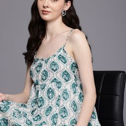 NEXT Pure Cotton Floral Print A-Line Mini Dress-image-44