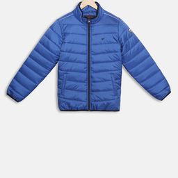 t-base Unisex Kids Blue Solid Lightweight Padded Jacket-image-91