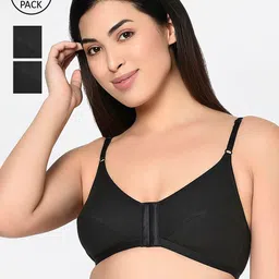 Bodycare Pack Of 3 Solid Non-Wired Non Padded Everyday Bra 1568B-picture-24
