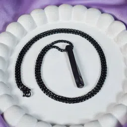 SALTY Stainless Steel Collier Black Chain-16