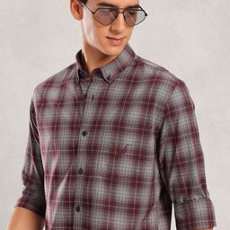 Nautica Pure Cotton Slim Fit Checked Shirt-picture-47