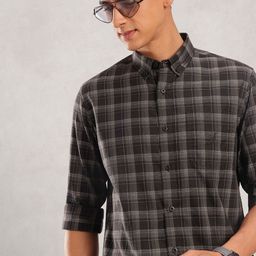 Nautica Pure Cotton Slim Fit Checked Shirt-picture-27