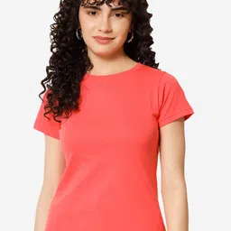 XOXO Design Round Neck Pure Cotton T-shirt-image-3