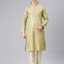 Manthan Men Woven Design Kurta-39