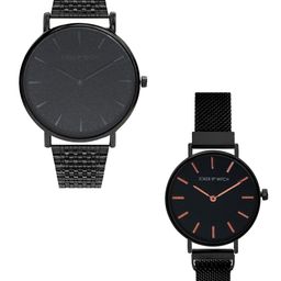 JOKER & WITCH Black & Rose Gold-Toned Shawn & Camila Couple Watch Gift Set JWCW145-picture-18