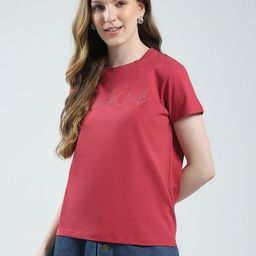 Monte Carlo Brand Logo Embroidered T-shirt-image-96
