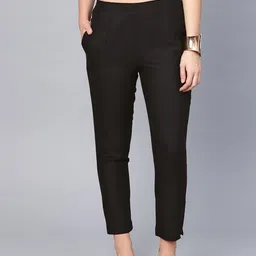 Juniper Women Urban Slim Slim Fit Solid Regular Trousers-image-92