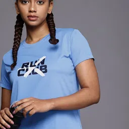 HRX by Hrithik Roshan Rapid-Dry Typography Printed Running T-shirt-image-97