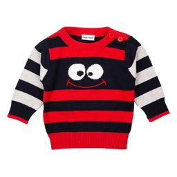 MeeMee Boys Red & Black Striped Sweater-picture-49