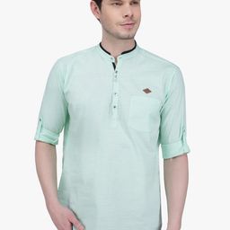 Kuons Avenue Men Green Pathani Kurta-picture-54