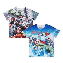 Marvel by Wear Your Mind Boys Pack Of 2 Avengers Printed Round Neck T-shirts-image-54