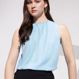 her by invictus Solid Pleated Detail Top-picture-48