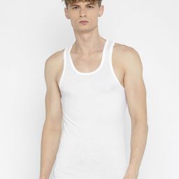 Jockey White Solid Innerwear Vest IC13-0105-image-56
