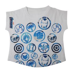 Marvel by Wear Your Mind Girls White Printed Top-image-47