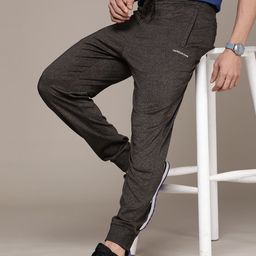 Calvin Klein Jeans Men Black Brand logo Printed Slim Fit Joggers With Side Stripes-picture-17