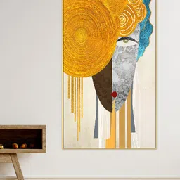 DEKORSTATION Multicoloured Abstract Canvas Painting-13