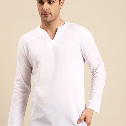 RAJUBHAI HARGOVINDAS Men Solid Cotton Kurta-picture-35