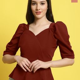 Metronaut Women Pack Of 2 Sweetheart Neck Crop Top-image-89