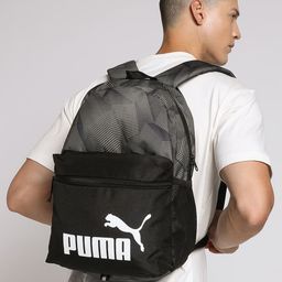 Puma Unisex Black Phase AOP Geometric Backpack-10