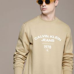 Calvin Klein Jeans Brand Logo Printed Casual Sweatshirt-58