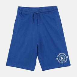 3PIN Boys Blue Solid Regular Fit Cotton Shorts-image-53