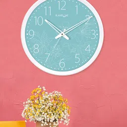 RANDOM White Round Printed 30.48 cm Analogue Wall Clock-39