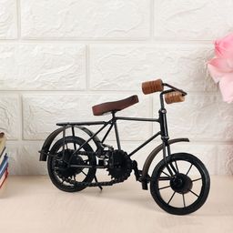 EXIM DECOR Black & Brown Iron & Wood Cycle Showpiece-image-19