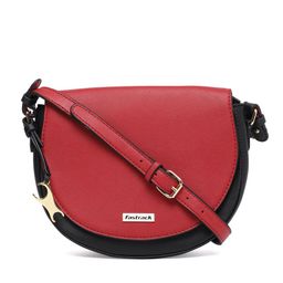 Fastrack Red & Black Colourblocked Sling Bag-19