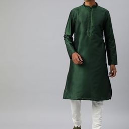 Manthan Men Solid Regular Kurta with Churidar-picture-28
