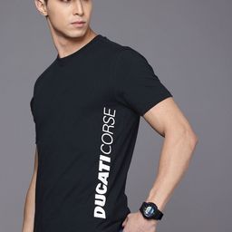 Ducati Pure Cotton Brand Logo Printed T-shirt-image-27