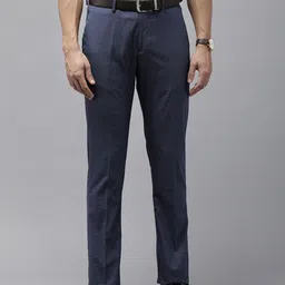 Arrow Men Textured Tailored Fit Formal Trousers-picture-3