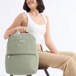 Genie Women Water Resistance Backpack with Trolly Sleeve-25