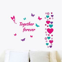 rawpockets Pink Together Forever Wall Sticker-11